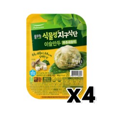  풀무원 식물성지구식단 이슬만두 부추새송이 비건만두 180g x 4개