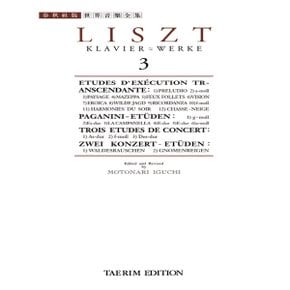태림출판사 리스트집 3 - 초절기교연습곡 (세계음악전집 태림판)