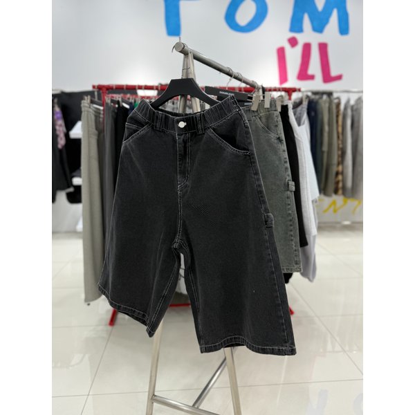 [여주점] 포켓자수데님버뮤다반바지,JHZZ81414