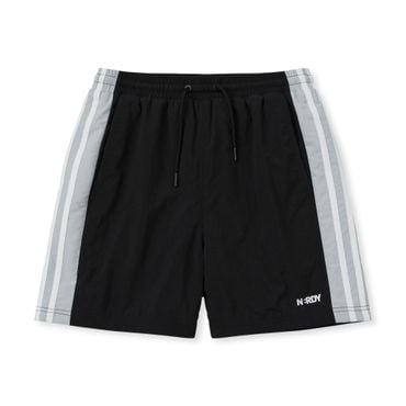 널디 컬러 블락 우븐 쇼츠(25SS) 블랙 PNES25HP0201