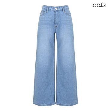 ab.f.z [ab.f.z/신상] 원버튼 와이드 텐셀 데님 팬츠 (AFZ2MP37A)