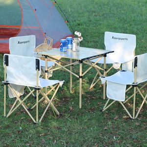 오너클랜 4인 캠핑 테이블세트 소형 휴대용 접이식 의자 테이블