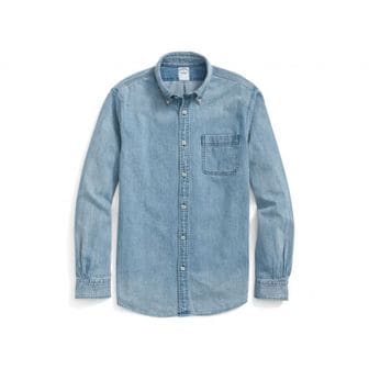 이스퀘어 5188500 Brooks Brothers Archival Denim Button-Down Shirt