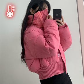/ 도링 뽀글이 퍼카라 숏 패딩