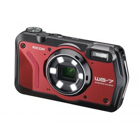 RICOH WG-7 레드 본격 아웃도어 카메라 2000만 화소 광각 28㎜ 광학 5배 줌 3110