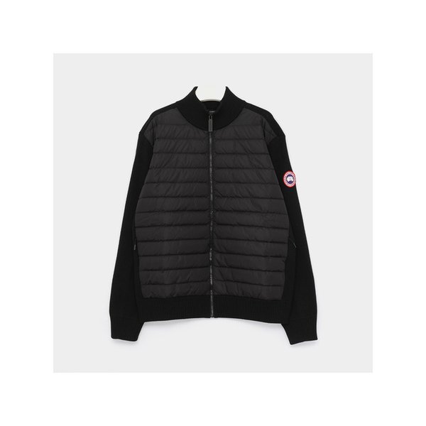 패치로고 하이브릿지 패딩 믹스 니트 남성 자켓 6830M 9061