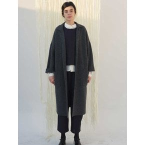 Collar Pocket Long Knit Jacket