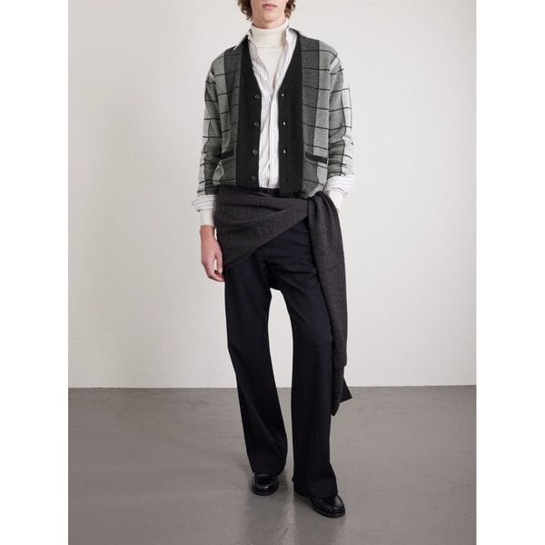 빔스 체크 울 가디건 46376663163004927