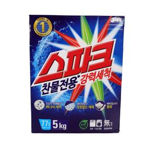 스파크 드럼 찬물 가루세제 분말 일반 공용 세제 5kg (S11494034)