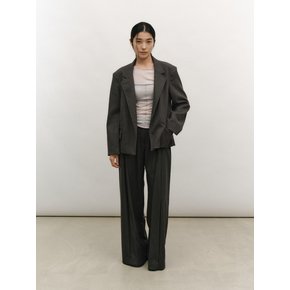MINIMAL TAILORED JACKET [MELANGE GREY]