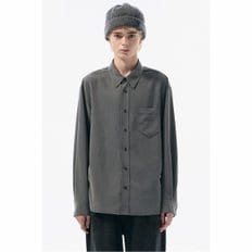 Grey Relaxed Fit Rayon Shirt_CWSAW24113GYD