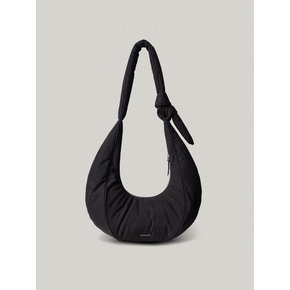 PADDED OVAL BAG [BLACK - COTTON]