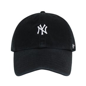 47브랜드 MLB 엠엘비 NY 뉴욕양키스 클린업 스몰로고 볼캡 모자 블랙 B-BSRNR17GWS-BK