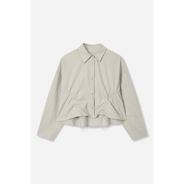 여 스트링 크롭 셔츠 J916202512082