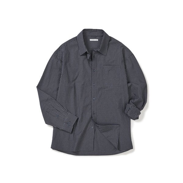 노블 원 포켓 체크 셔츠 MIDNIGHT NAVY