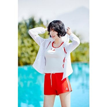 르꼬끄 [르꼬끄X나나] 여성 워터 스포츠테리 슬림핏 캡내장 슬리브리스  OWT / QQ222SSL66