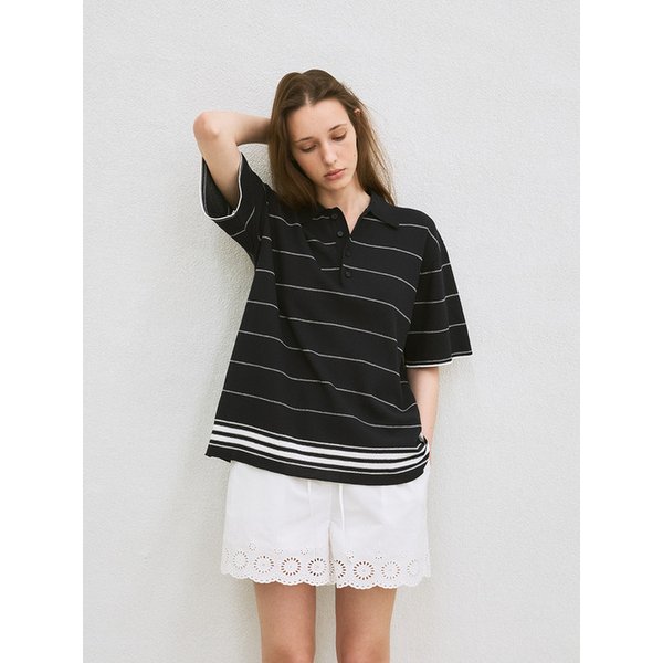 embroidered drawstring shorts (white)