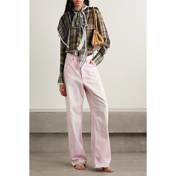 타이 디테일 드레이프 실크 크레이프 드 신 블라우스 46376663162871156