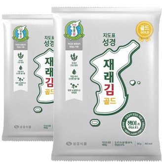 성경식품 지도표 성경김 재래 전장 골드 재래김 60g x 5봉