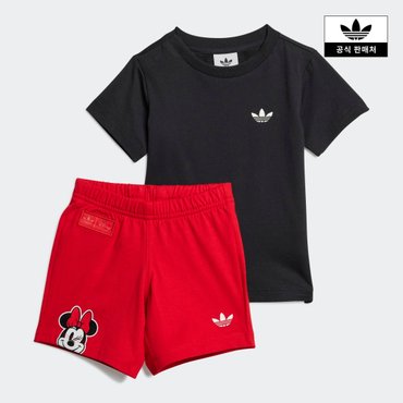 아디다스키즈 [아디디스키즈] (A080-A100) 디즈니 미키마우스 쇼츠 티 세트 (JD0575)