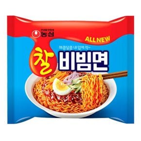 농심 찰비빔면 130gx32봉지 라면 봉지라면 맛있는라면