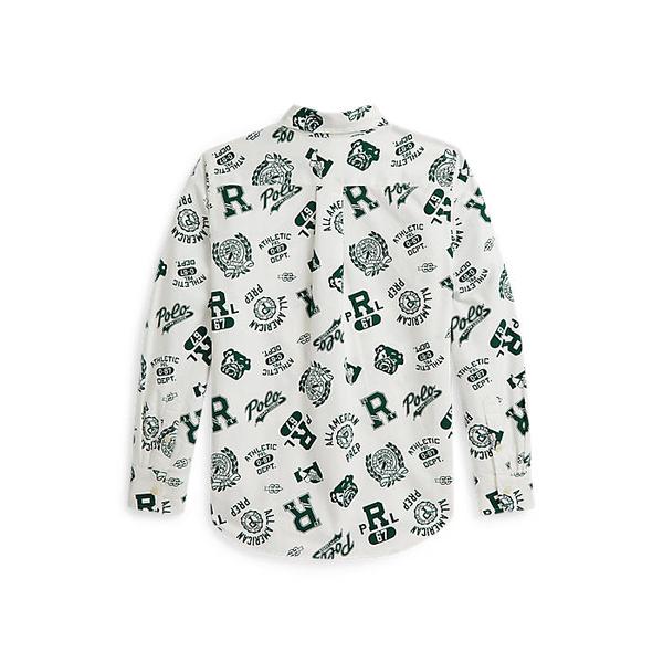 폴로 키즈 남아 8-18세 코튼 옥스포드 그래픽 셔츠(CWPOWOVY6820614999)