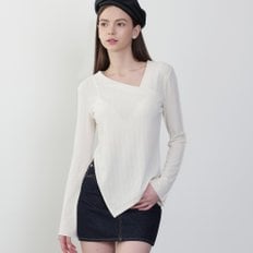 [마리카 언발란스 니트탑]Marica Unbalance Knit Top