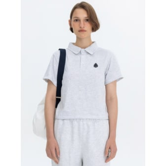 벤시몽 EMBLEM PATCH POLO TEE - MELANGE GREY