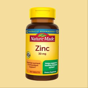 네이처 메이드 아연 징크 30mg 100정
