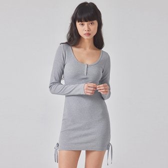 탑걸 RIBBED RIBBON MINI DRESS_T416DS501(MG)