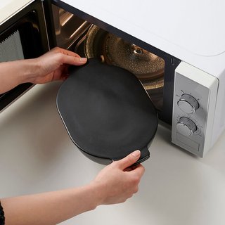 JAJU 전자레인지용 도자기 용기+뚜껑세트_24x18cm J71N901051700