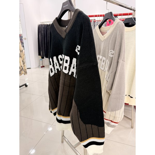 [여주점] 바스켓볼 브이넥니트티 남여공용 블랙 JFZZ51A08