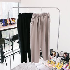 WBH 남자 빅사이즈 멜로우 밴딩 통 바지