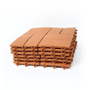 데팡스 베란다 조립매트 벽돌타입 테라스바닥 마루바닥 DIY 바닥재