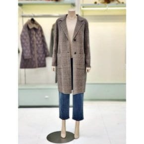 BCBG 세이브존02 체크 모직 코트  B4DAH830