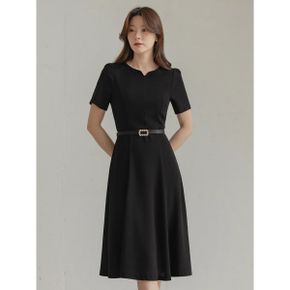 XXL까지  에첼라 벨트 플레어 원피스 하객룩 오피스룩 모임룩 격식룩 빅사이즈_P423486987
