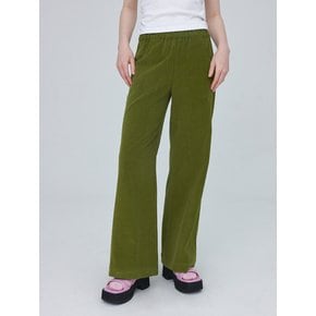 Corduroy Banding Pants 003 - Olive