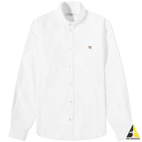 메종키츠네 FOX HEAD EMBROIDERY CLASSIC SHIRT (HM00435WC0025-WHP100) (폭스