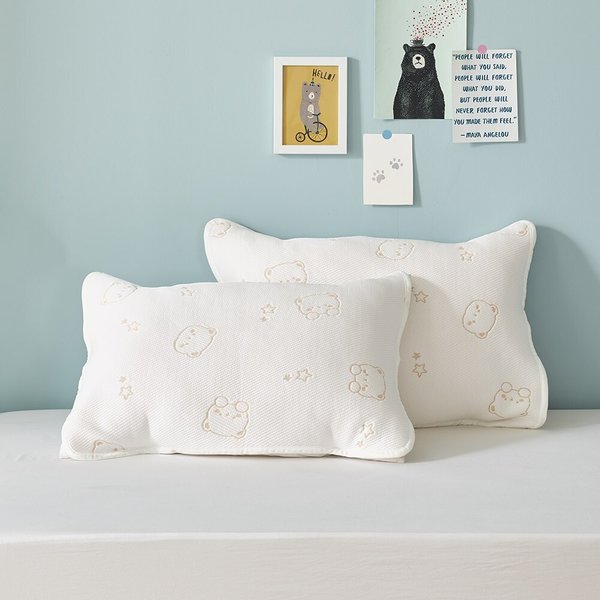 [애끌리아] 폴라베어2 HR 워싱 텐셀 밴딩 베개덮개 2장(50X70)