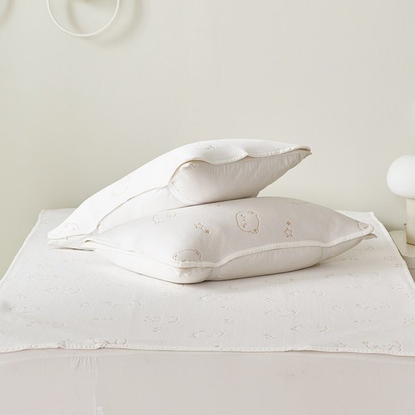 [애끌리아] 폴라베어2 HR 워싱 텐셀 밴딩 베개덮개 2장(50X70)