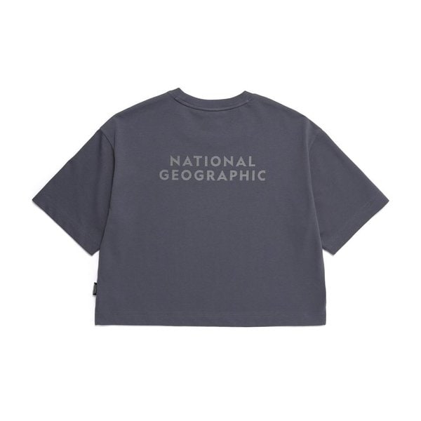 [여주점] N252WTS010 여성 세미 크롭 리젠 반팔 티셔츠 BLUE GREY