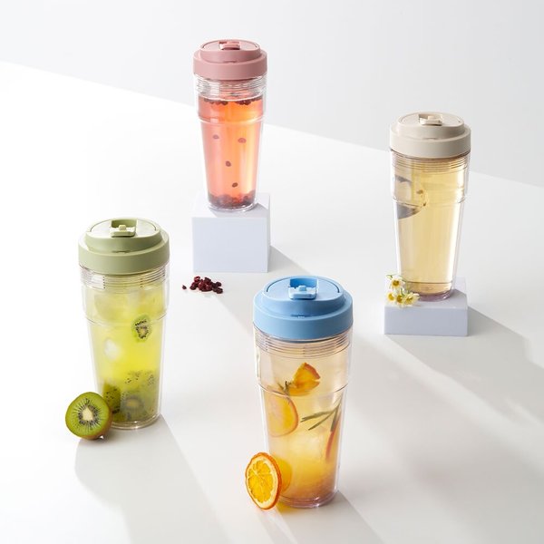 워키 에코젠 이중 진공 보온 보냉 투명 텀블러 750ml (팝업빨대 포함)