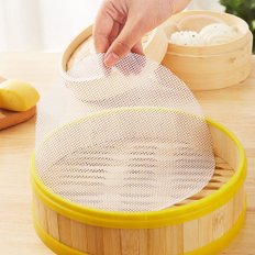 생활살림 실리콘 찜기 떡시루 깔개 만두 찜판 시트 푸드매쉬