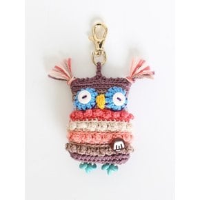 Owl fairy keyring (mild cocoa)