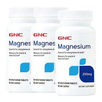GNC [해외직구] 지앤씨 GNC 마그네슘 250mg 90 X3