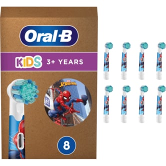  Oral-B 오랄비 키즈 엑스트라 소프트 스파이더맨 칫솔모 3세 8개