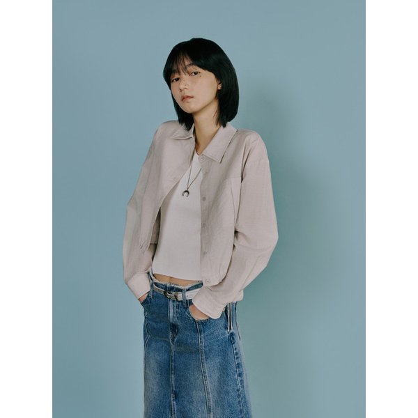 빅포켓 크랍 스트링 셔츠 AS1WB260