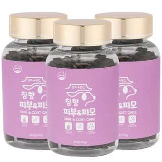  강아지 피부병 곰팡이성 피부염 피부영양제 발습진 아토피 댕이수랏간 침향 피부&피모 3개