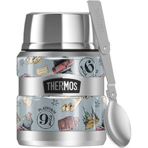 영국 써모스 도시락 Harry Potter Watercolor Hogwarts Express Pattern THERMOS STAINLESS KING