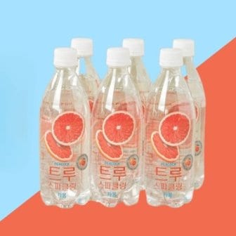 텐바이텐 피코크 탄산수 트루스파클링 자몽 500ml X 6